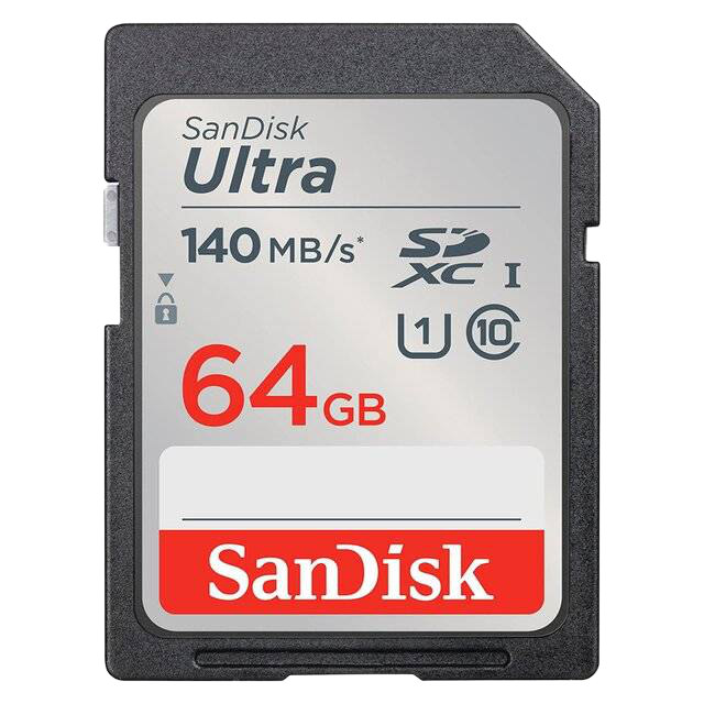 SanDisk Ultra 64GB SDXC UHS-I 140MB/s Memory Card - 1