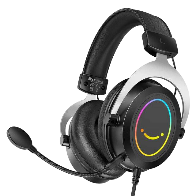 Fifine AmpliGame H3 Wired Gaming Headset with Microphone and RGB - 1