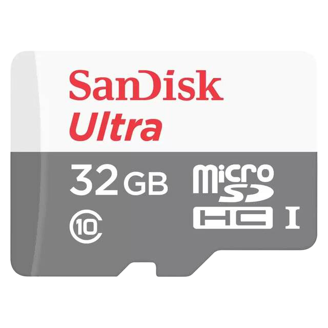 SanDisk Ultra 32GB microSDHC UHS-I Memory Card with Adapter - 1