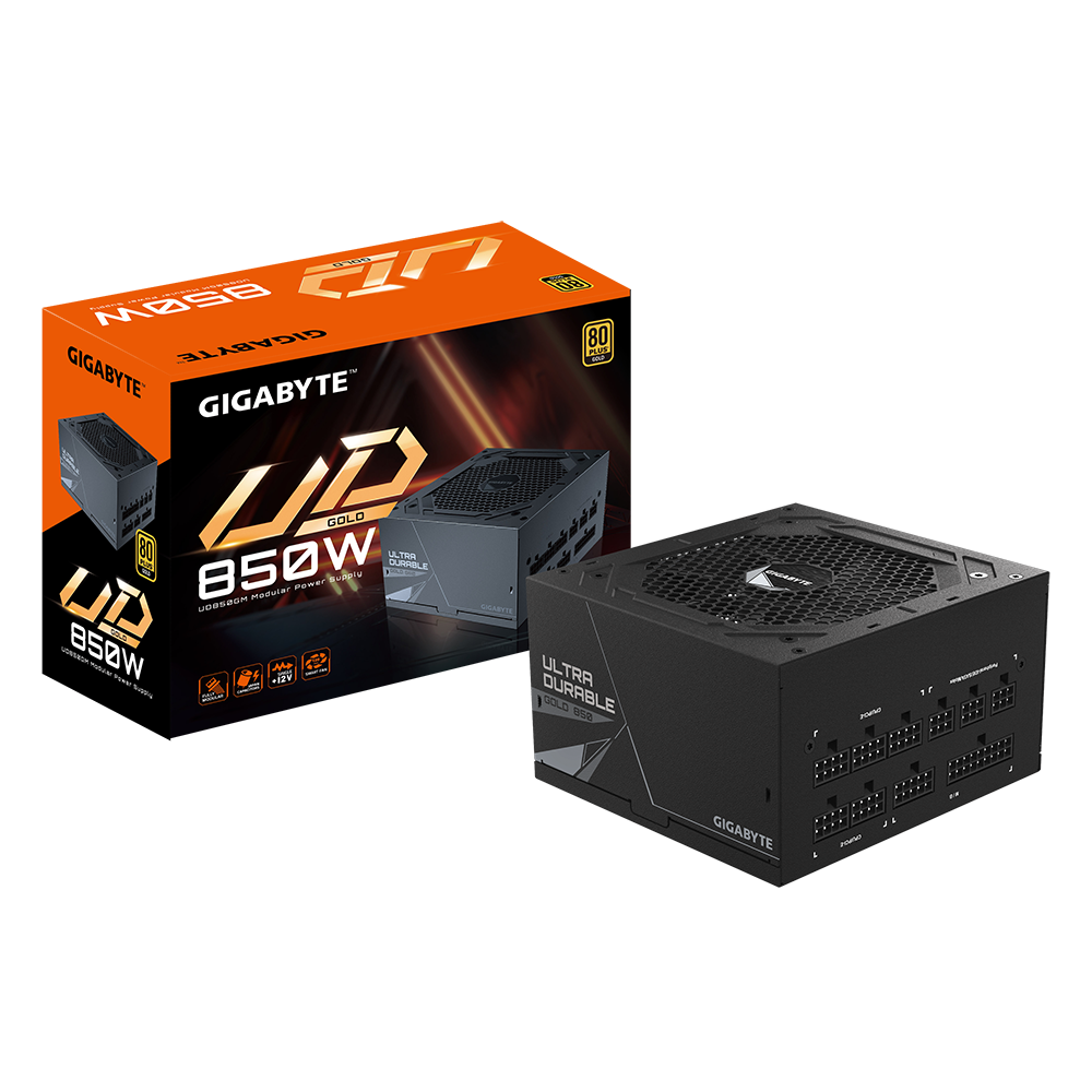 باور سبلاي Gigabyte UD850GM 850W 80+ Gold بالكامل مودولار أسود - 1