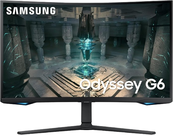 Samsung Odyssey G6 27" QHD 240Hz VA Curved Smart Gaming Monitor - 1
