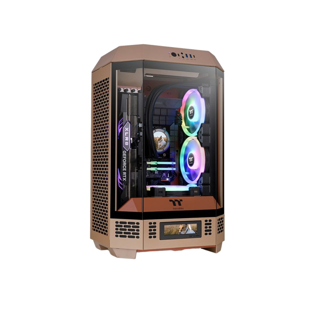 Thermaltake The Tower 300 Micro-Tower ATX Case Gravel Sand Tempered Glass - 1