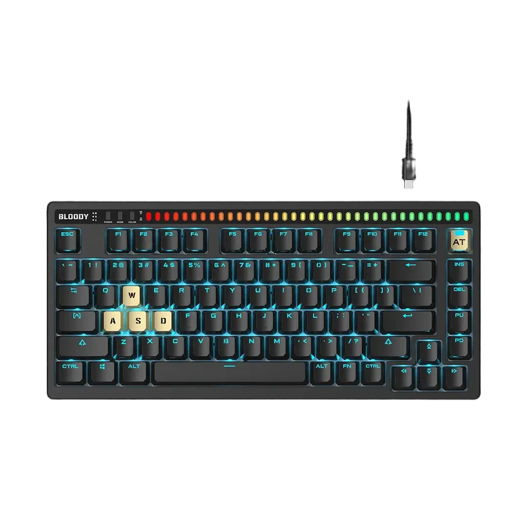 Bloody AT75 Alpha Optical Switch Wired Gaming Keyboard 75% - 1