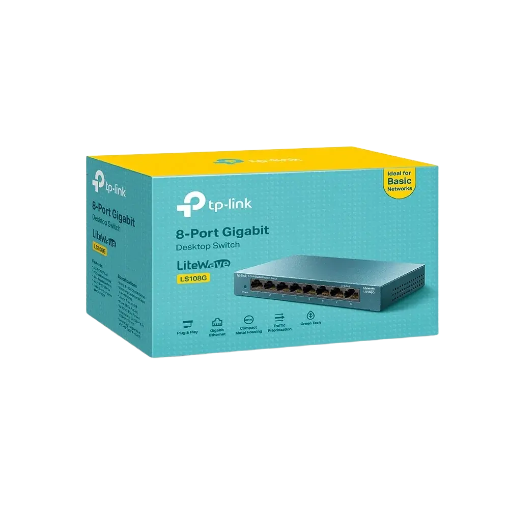 سويتش TP-Link LS108G 8-Port Gigabit Unmanaged - 1