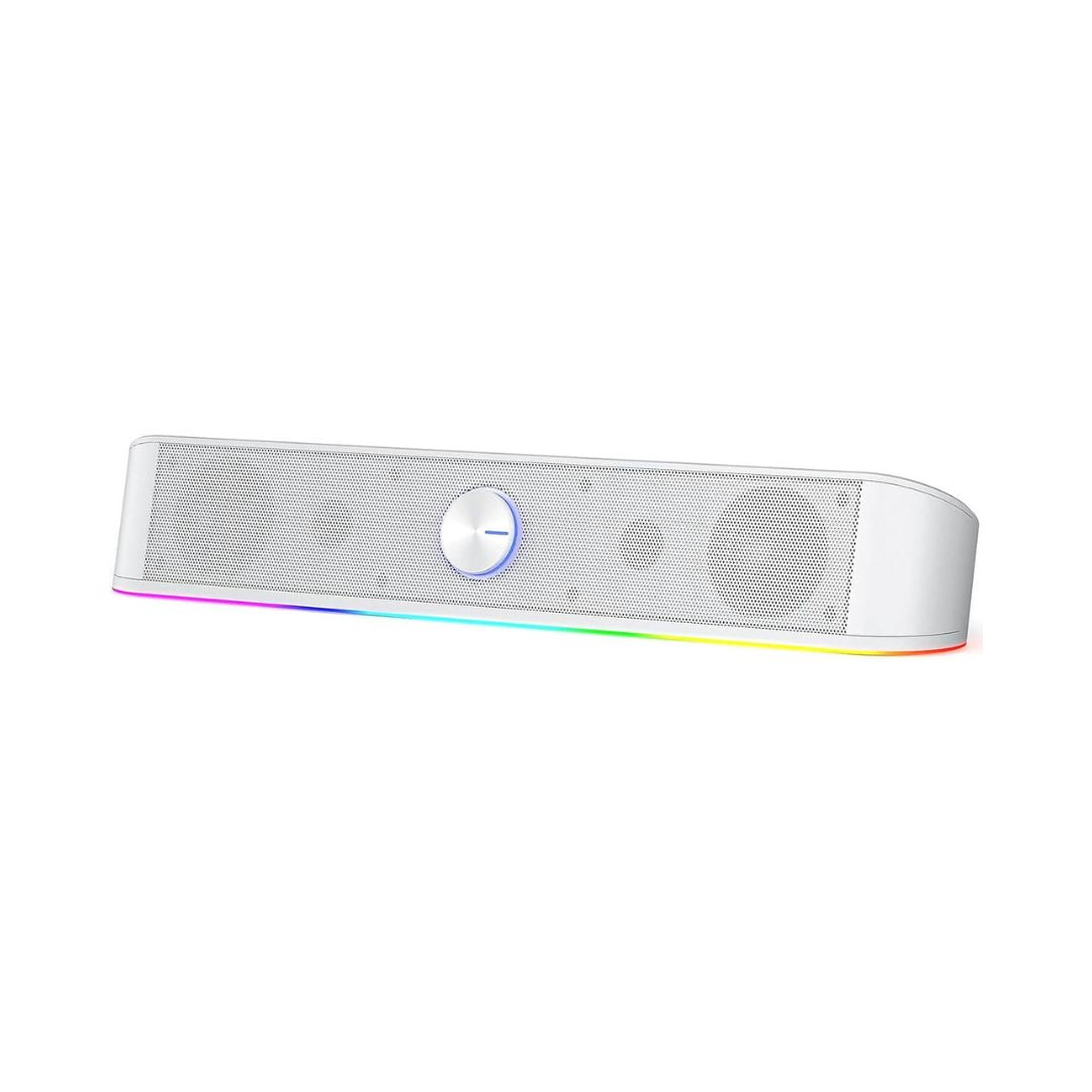 Redragon Adiemus GS560W 2.0 Channel 4W RGB Wired Speaker White - 1