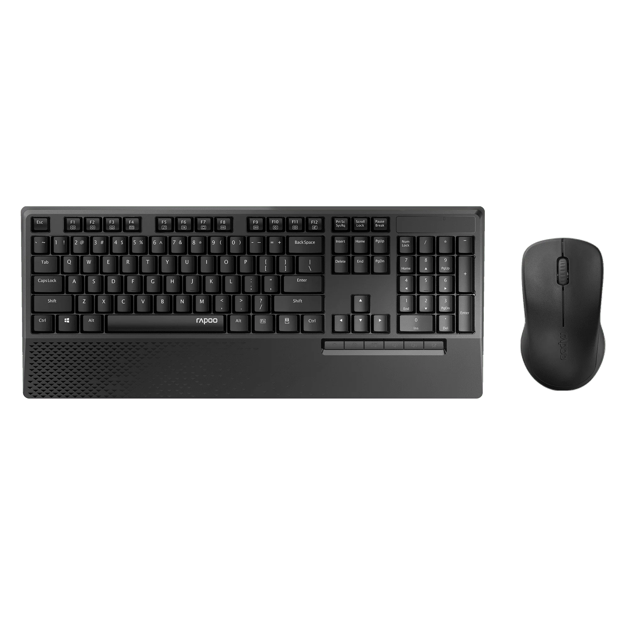 Rapoo X1960 Full-Size Keyboard + Mouse Combo Wireless Black - 1