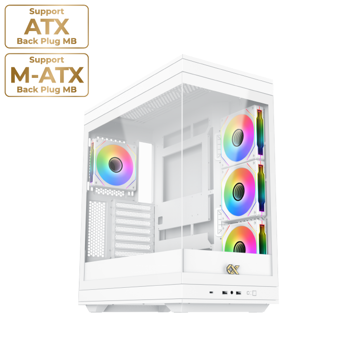 Xigmatek Meta Mid-Tower ATX Case with Tempered Glass and ARGB - 1