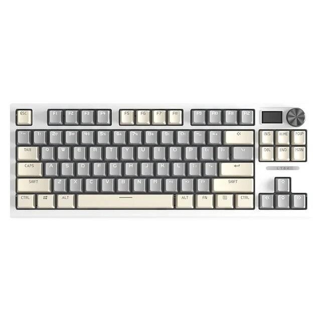 Langtu LT84 75% Hot-Swappable Dual-Mode RGB Gaming Keyboard Light Gray - 1