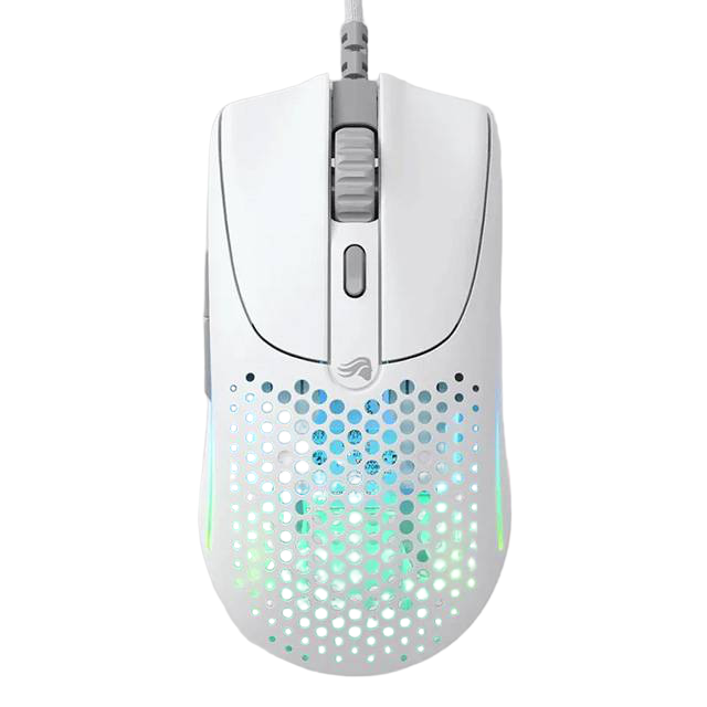 Glorious Model O2 Wired Gaming Mouse - Glossy White - 1