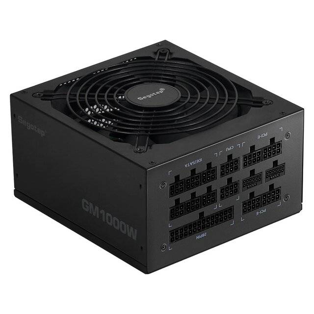 Segotep GM 1000W 80+ Gold Fully Modular PSU Black - 1