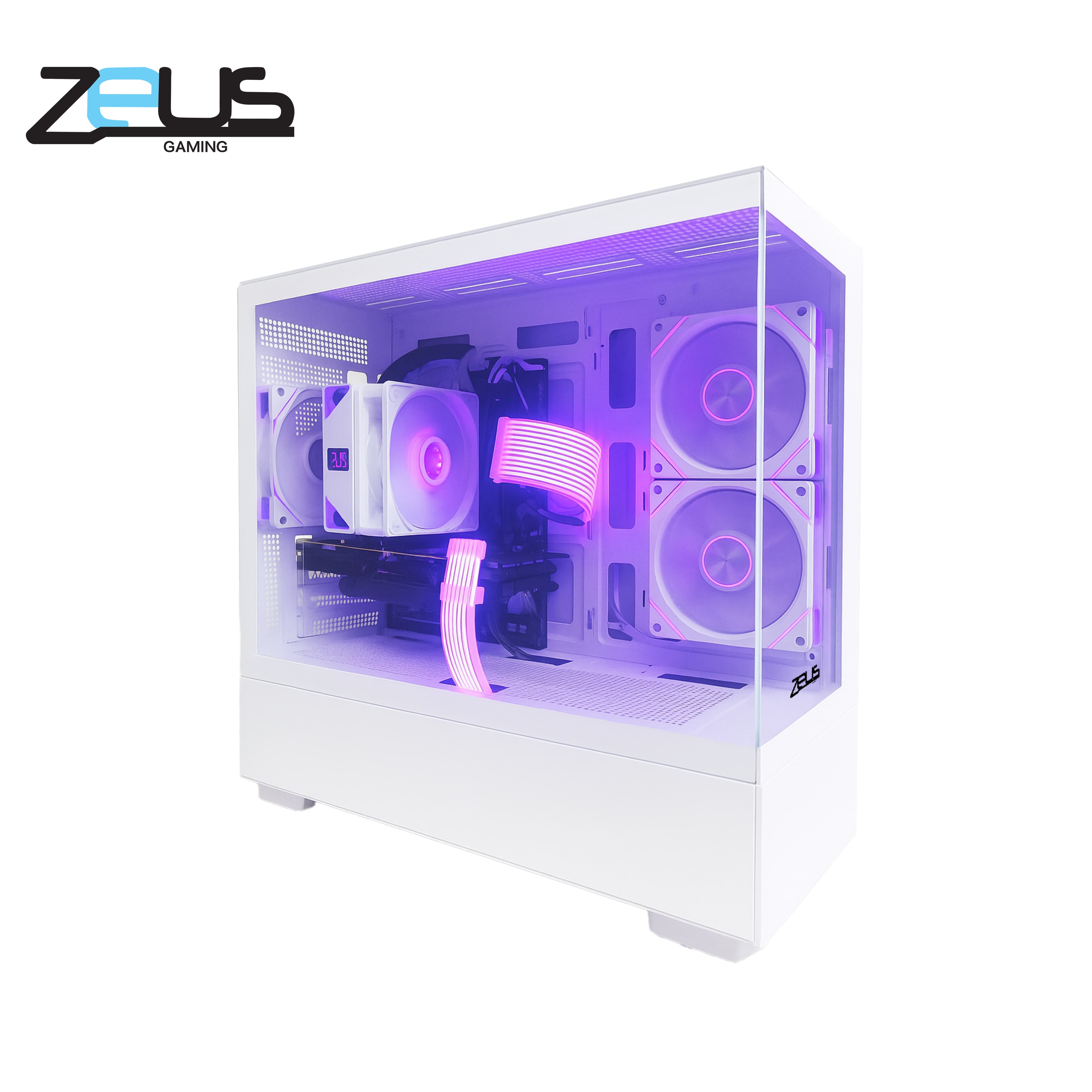 Zeus Z6 Pro Micro-ATX Case White - 1