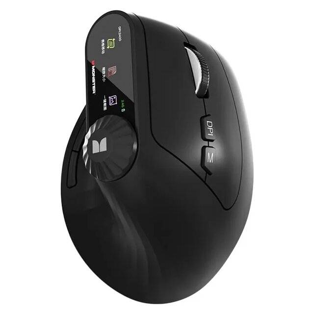 ماوس Monster Airmars M2 Max 2400 DPI Dual-Mode RGB أسود - 1