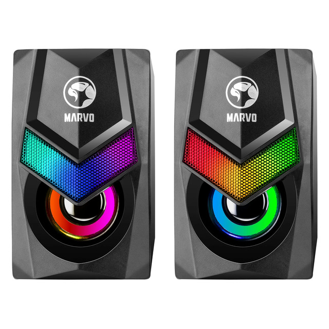 Marvo SG 118 2.0 6W RGB Wired Speaker - 1