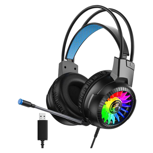 iMice HD-490 Wired Gaming Headset with Microphone RGB - 1