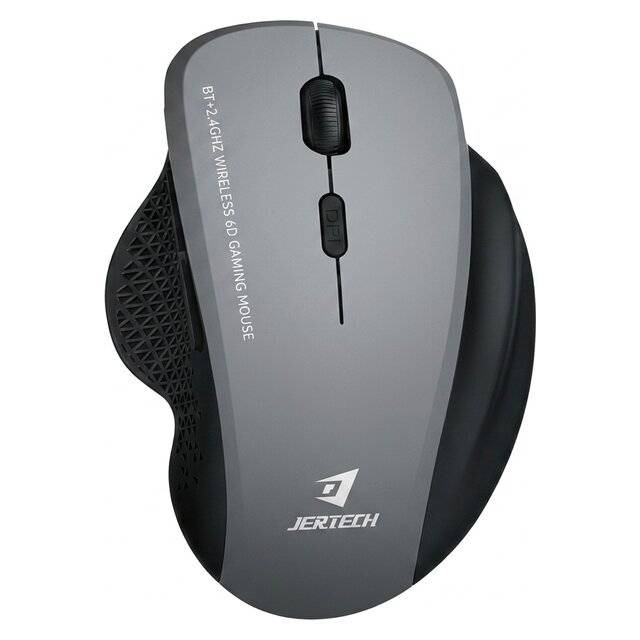 ماوس Jertech W500 2400 DPI لاسلكي مزدوج النمط أسود - 1