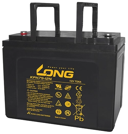 بطارية LONG KPH75-12N 12V 75Ah 900W - 1