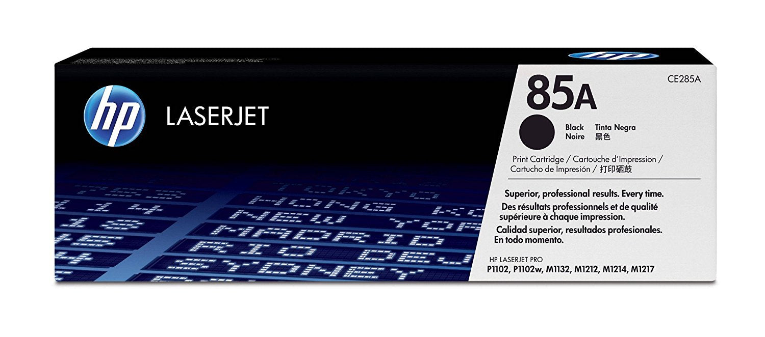 HP 85A CE285A Black Toner Cartridge - 1