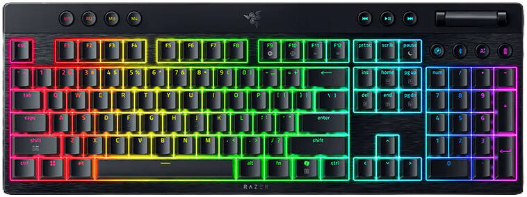 Razer BlackWidow V4 75% Low-Profile Mechanical Dual-Mode RGB Keyboard - 1