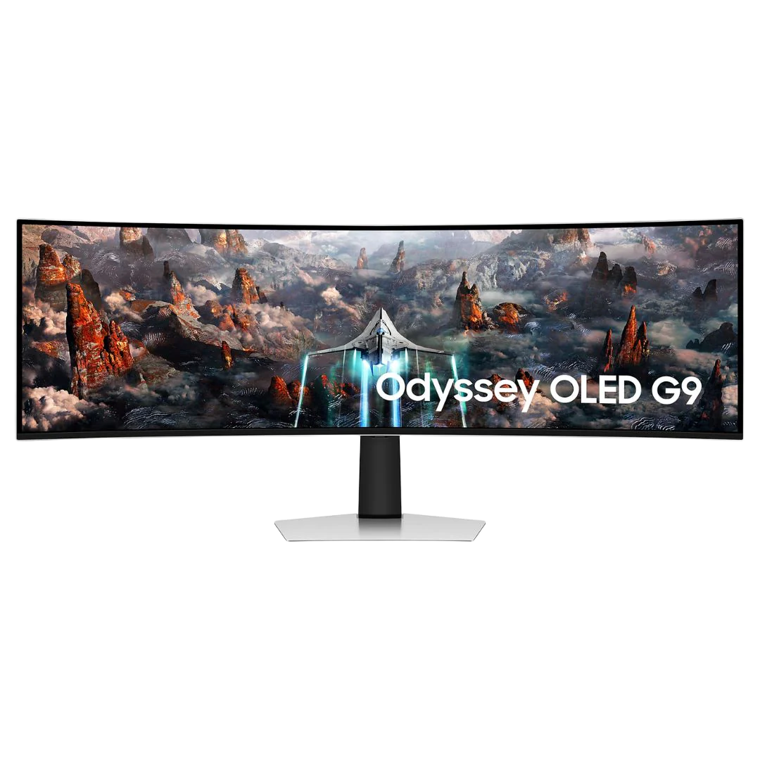Samsung Odyssey G9 49" 5120x1440 240Hz QD-OLED Curved Monitor - 1
