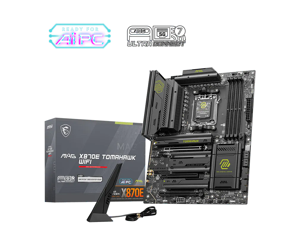 MSI MAG Tomahawk X870E ATX Motherboard AM5 WiFi - 1