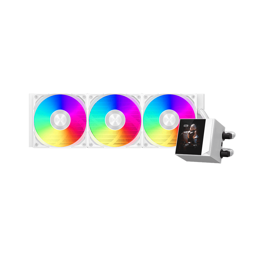 Pccooler CPS DC360 Pro 360mm AIO Liquid Cooler ARGB White 310W - 1