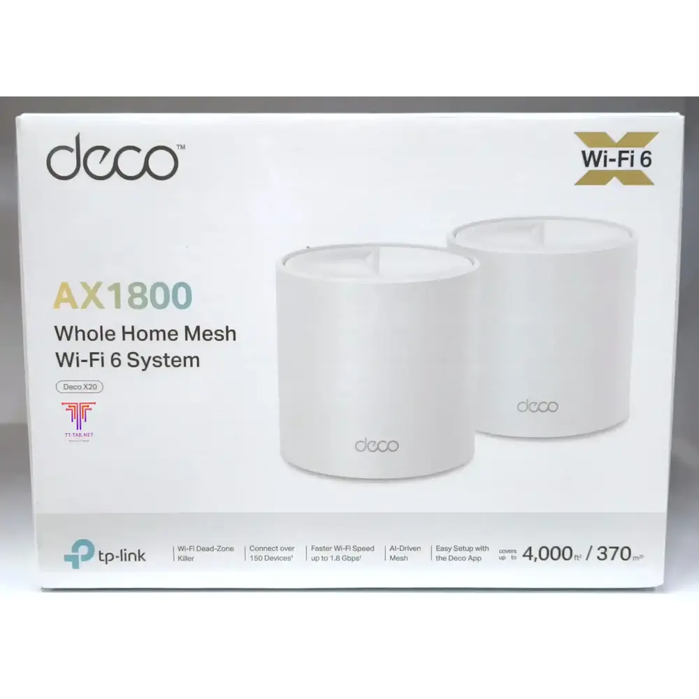 TP-Link Deco X20 AX1800 WiFi 6 Dual-Band Mesh System - 1