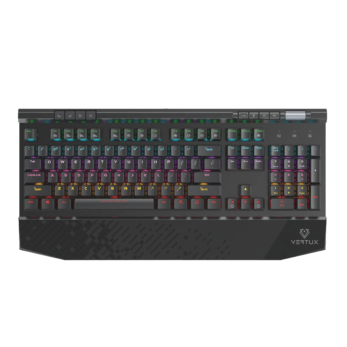 Vertux Tungsten Mechanical Gaming Keyboard Wired Full-Size RGB - 1