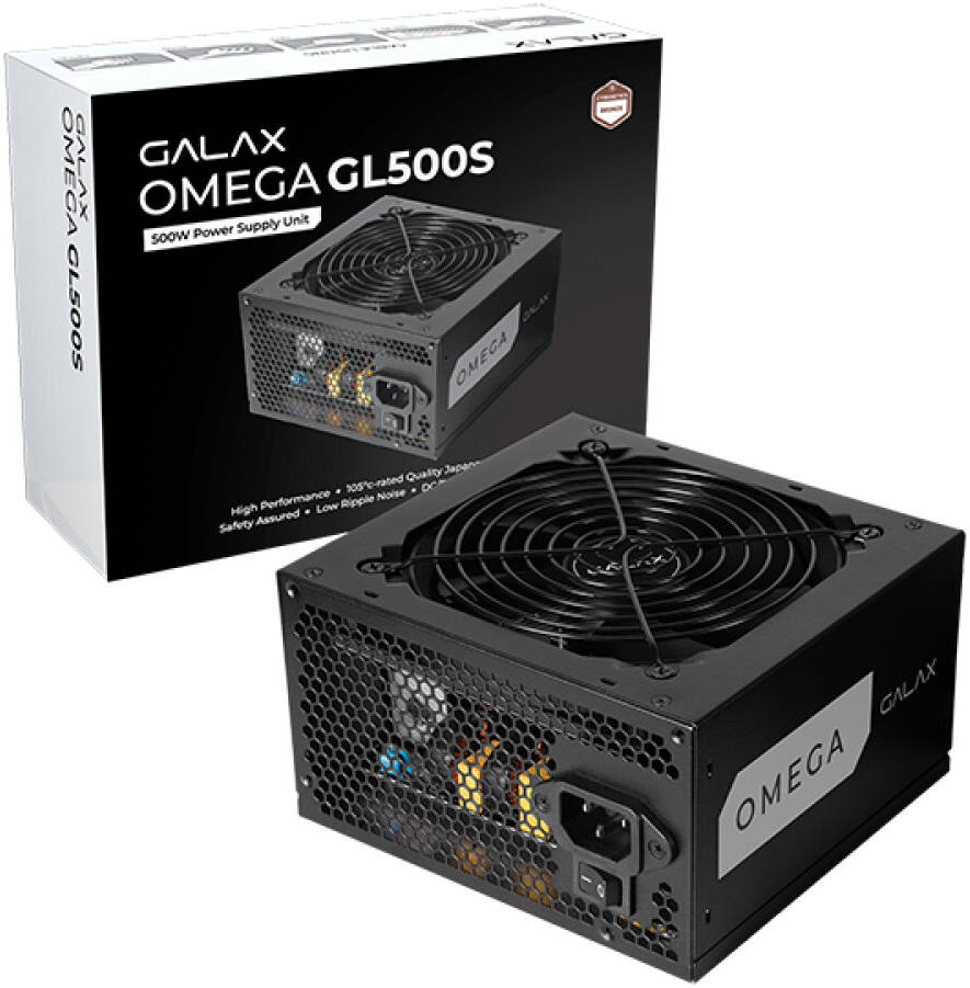 GALAX Omega GL500S 500W 80+ Bronze Non-Modular PSU - 1