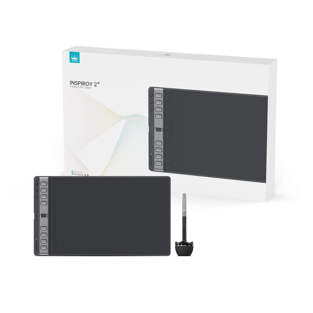 تابلت رسم Huion Inspiroy 2L H1061P 8192 مستوى ضغط أسود - 1