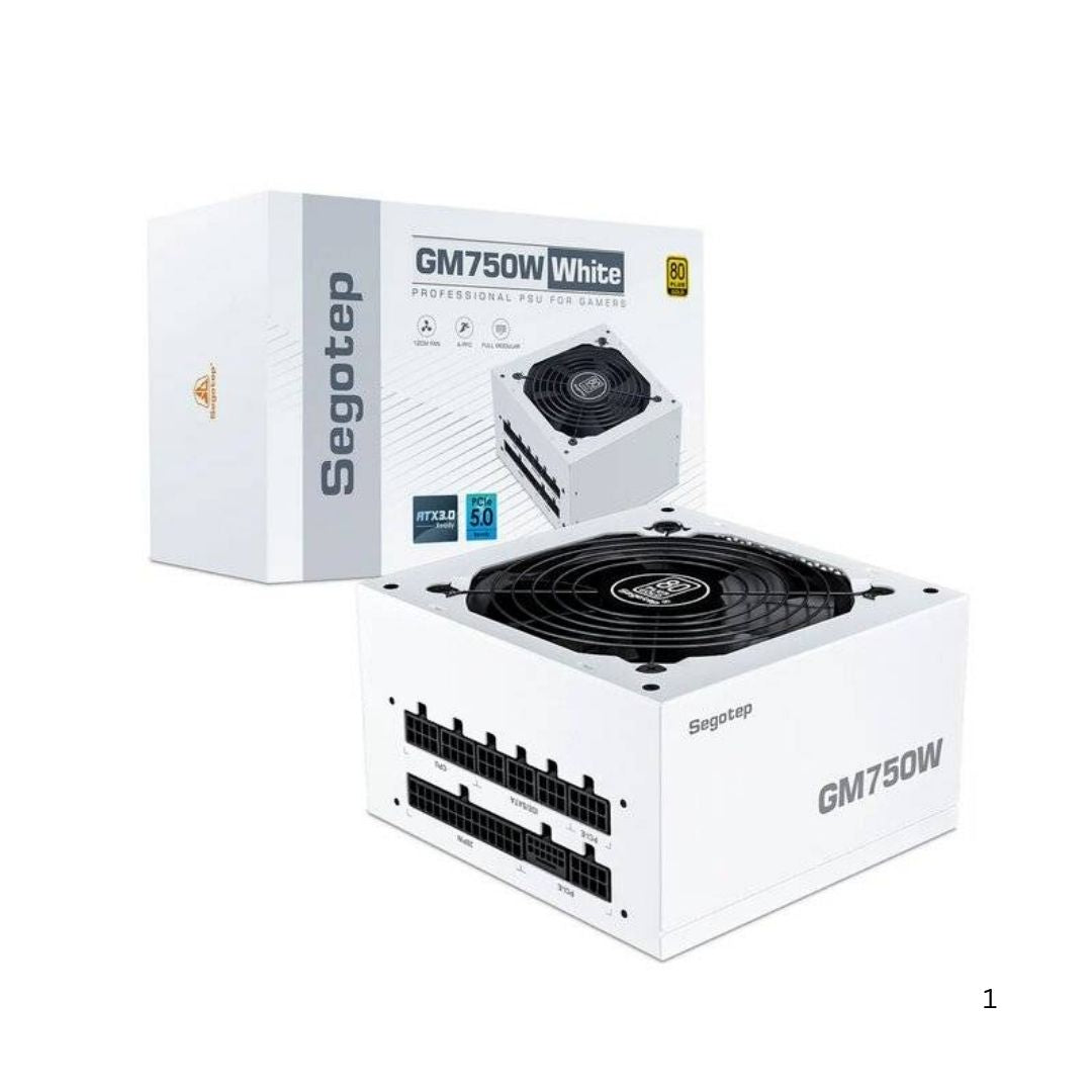 باور سبلاي Segotep GM750W 750W 80+ Gold Fully Modular White - 1