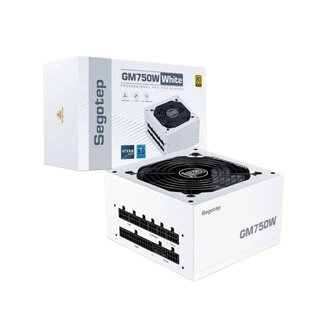 Segotep GM750W 750W 80+ Gold Full Modular ATX 3.0 PSU White - 1