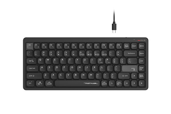 A4Tech FBX53C 60% Scissor Switch Dual-Mode Keyboard White - 1