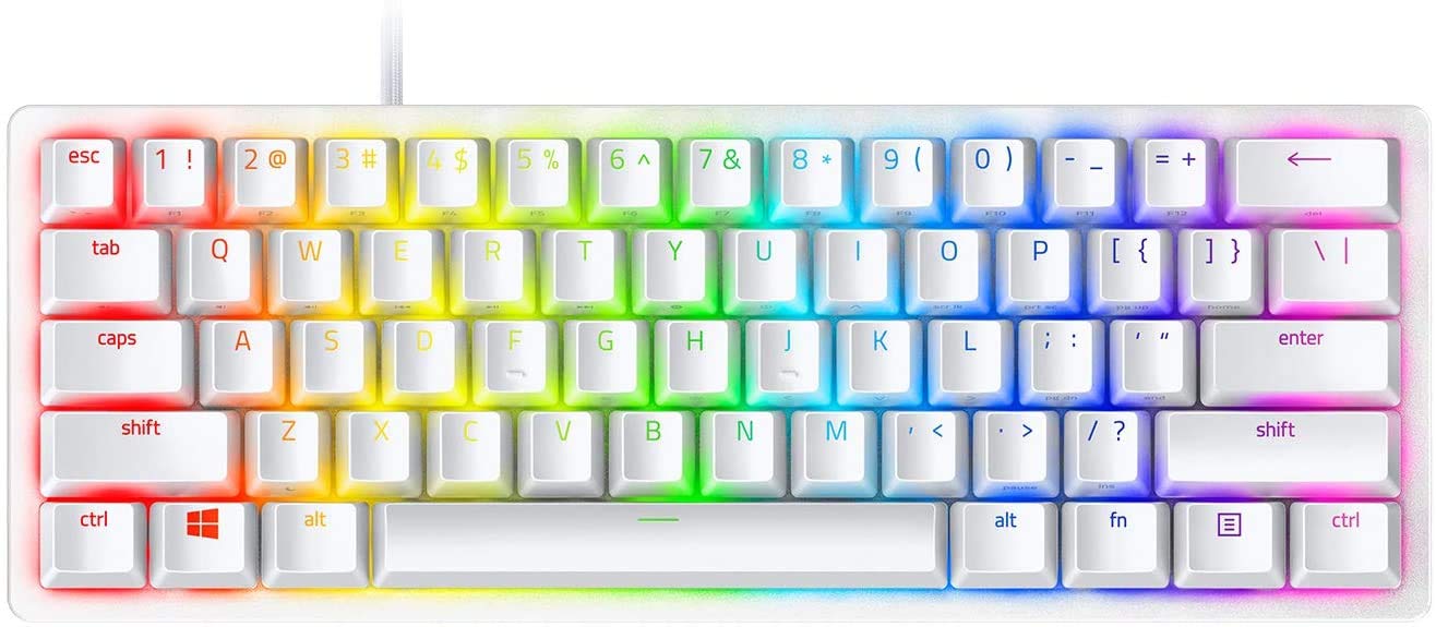 Razer Huntsman Mini 60% Optical Keyboard USB-C RGB White - 1
