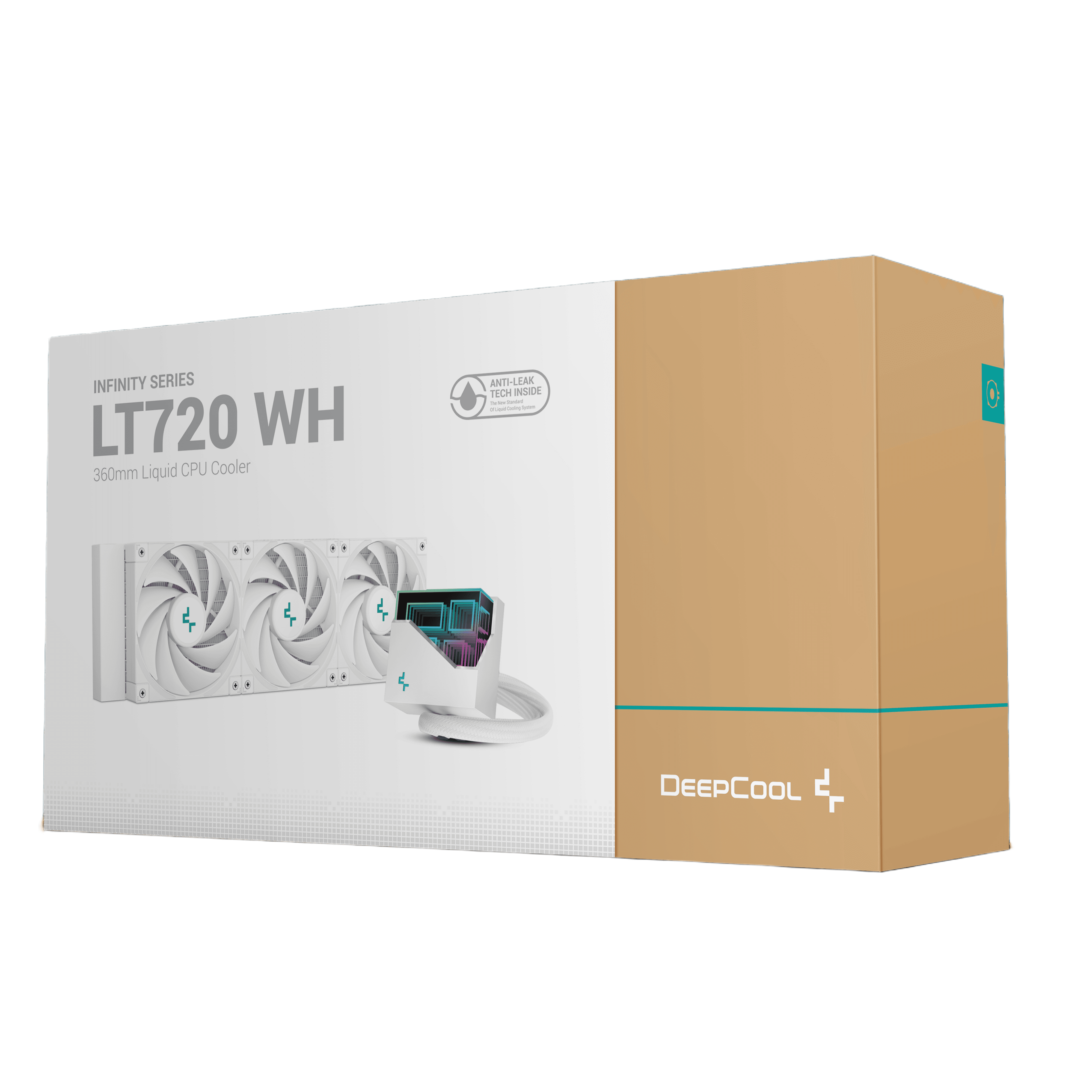 DeepCool LT720 360mm AIO Liquid CPU Cooler White - 1