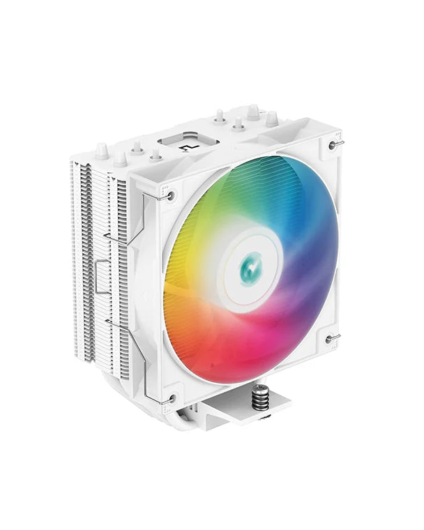 مبرد DeepCool AG400 مبرد هوائي 120mm ARGB أبيض 220W TDP - 1