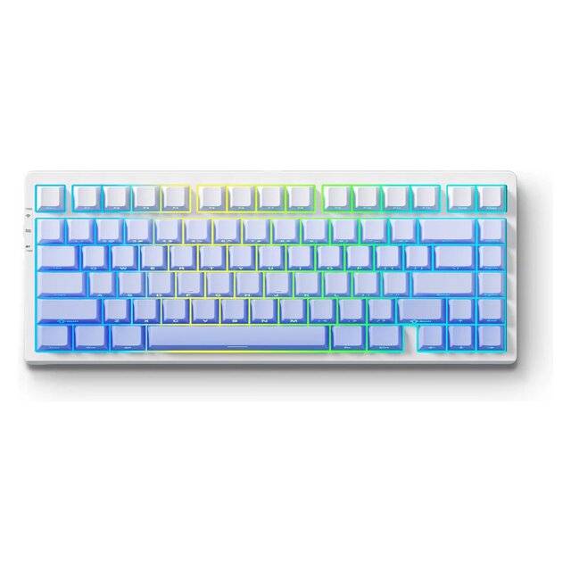 MCHOSE G75 Pro 75% Mechanical Hot-Swappable Dual-Mode RGB Keyboard White - 1