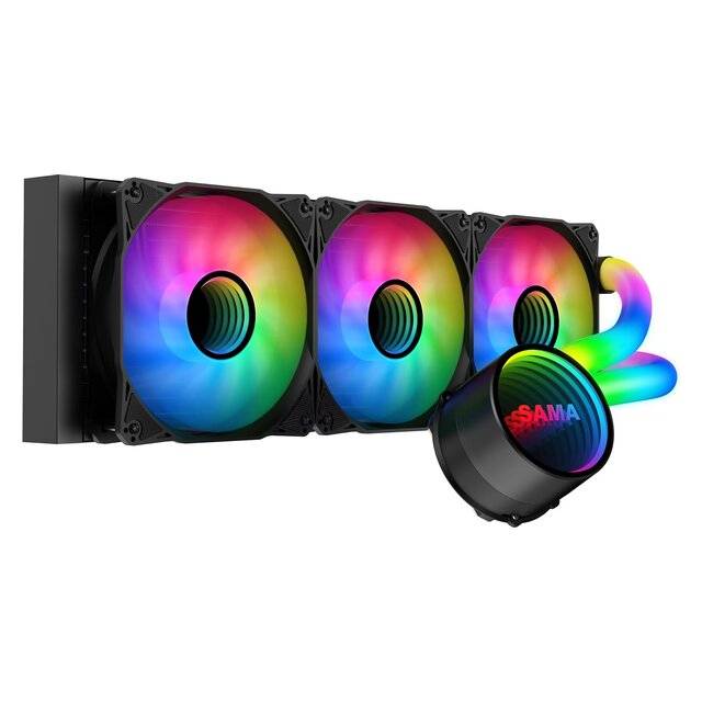 SAMA PS360 360mm AIO Liquid Cooler 300W Black - 1