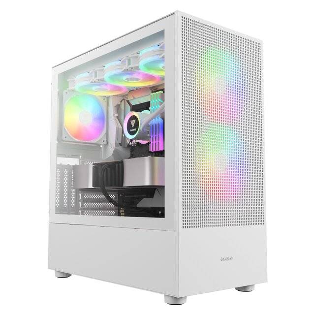 Gamdias Talos E3 Mesh Elite Mid-Tower ATX Case White RGB - 1