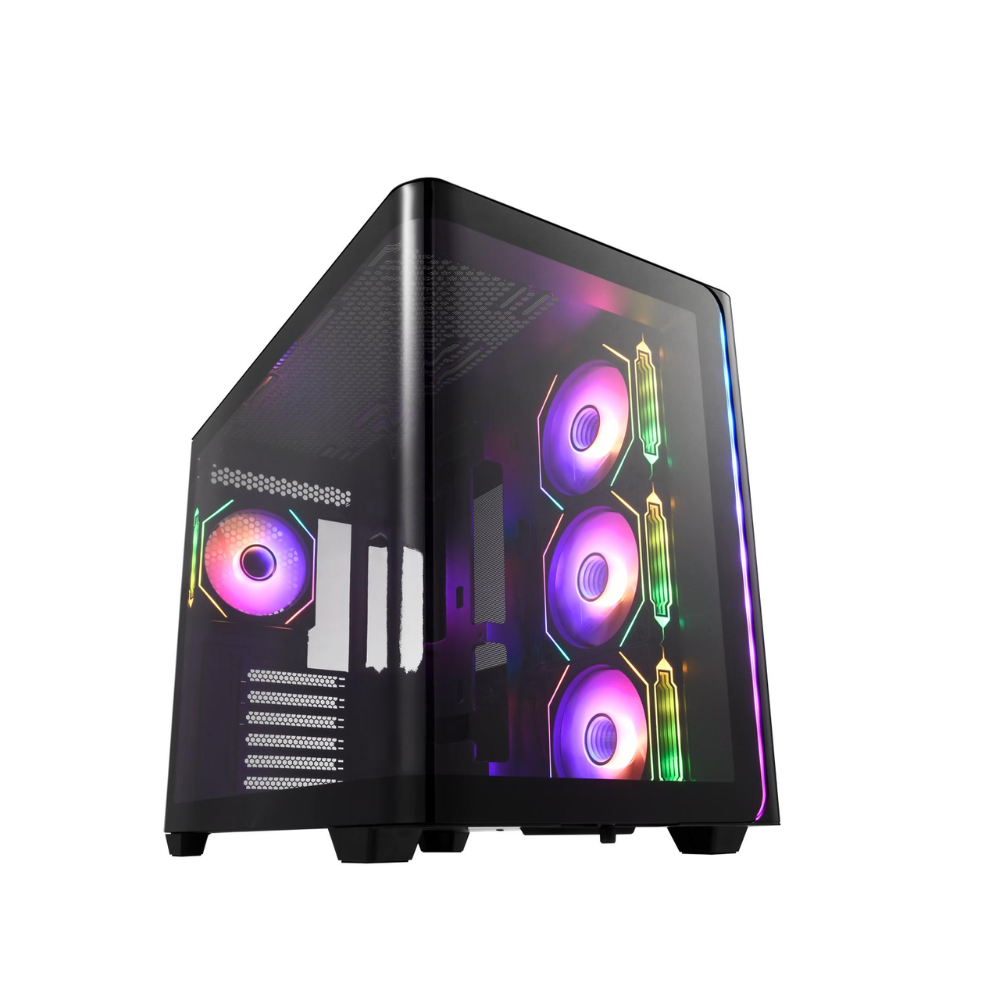 FSP M580-BA Mid-Tower Case Black ARGB - 1