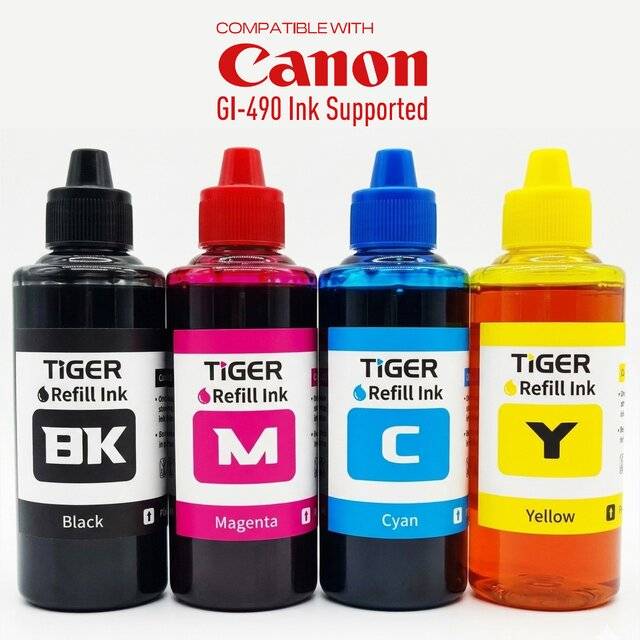 حبر Tiger GI-490 CMYK 100ml 4-Pack - 1