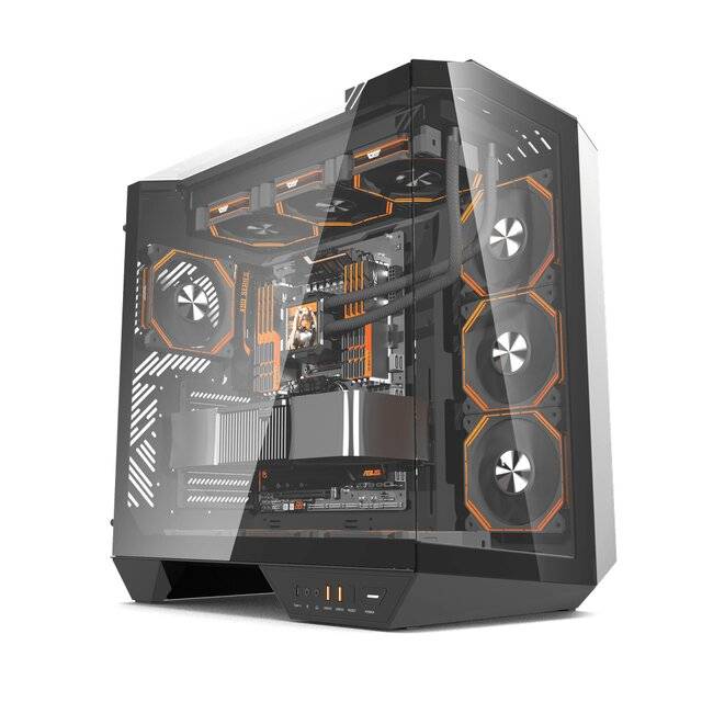 كيس DarkFlash DY470 Mid-Tower ATX أسود - 1