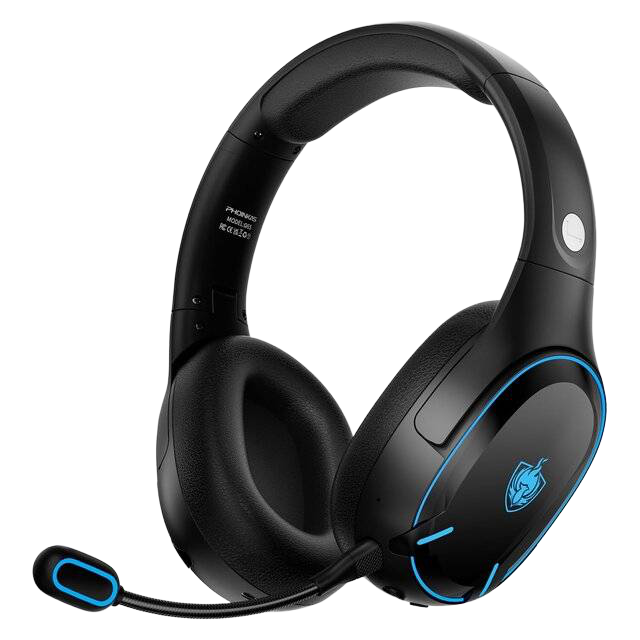 Phoinikas Q6S Wireless Gaming Headset with Detachable Microphone - 1