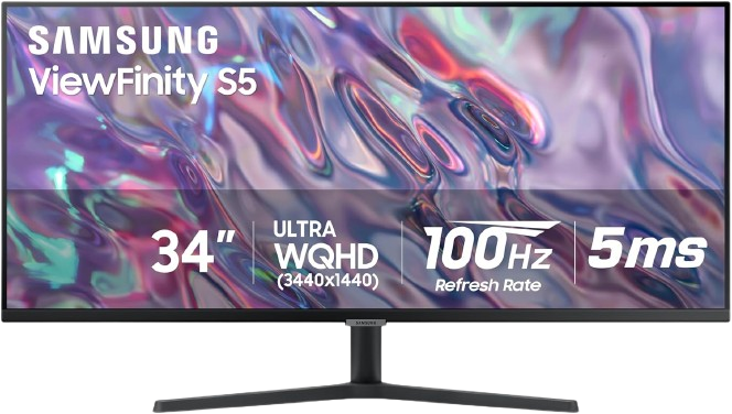 Samsung ViewFinity S5 S34C502 34" UWQHD 100Hz VA Monitor - 1