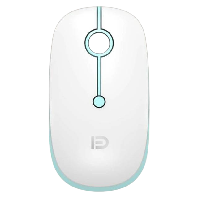 Fude i330 Wireless Ergonomic Mouse - White & Green - 1