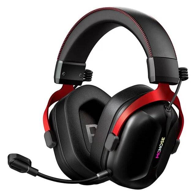 MCHOSE S9 Dual-Mode Wireless Headset with Microphone RGB Black - 1