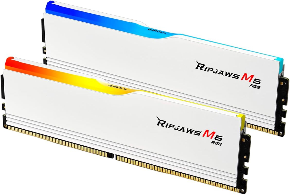 G.SKILL Ripjaws M5 RGB 64GB (2x32GB) DDR5 5200MHz CL40 White - 1