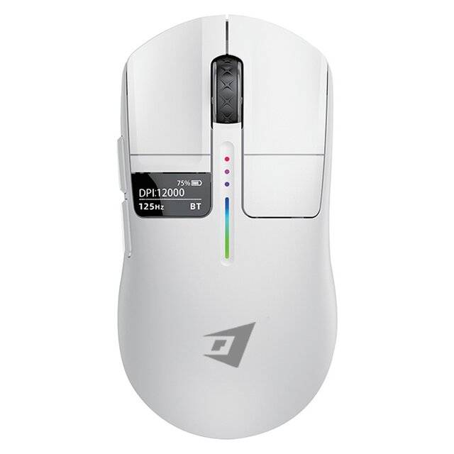 ماوس Jertech JWMC1 12000 DPI لاسلكي أبيض - 1
