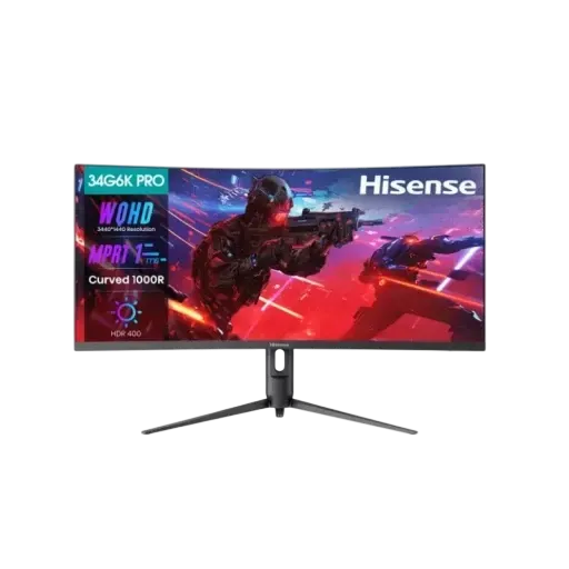 Hisense 34G6K-PRO 34″ 3440x1440 180Hz VA Gaming Monitor - 1
