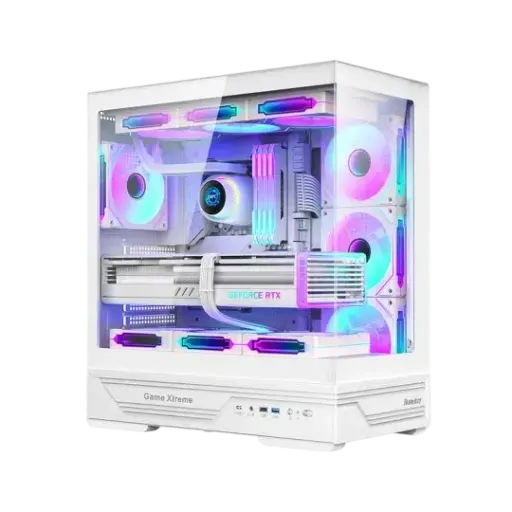 Huntkey Fortune GX760A Mid-Tower Case White ARGB - 1