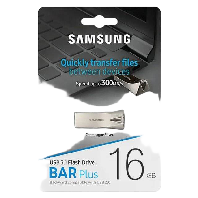 Samsung BAR Plus 16GB USB 3.1 Flash Drive - 1